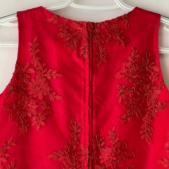 Tween Diva Kids Big Girls Sz 16 Red Lace High Low Formal Special Occasion Dress - Picture 9 of 16
